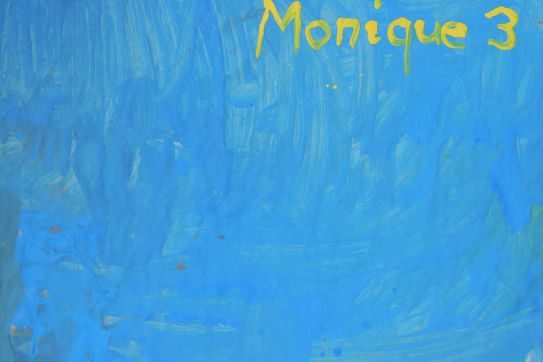 Kinderbild „Farbenspiel”, gemalt von: Monique (3 Jahre)