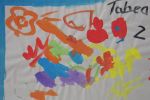 Kinderbild „Jüngste Knstlerinnen und Künstler”, gemalt von: Tabea (2 Jahre)
