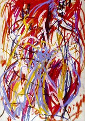 „Orgia”, Pastellkreide 42x60cm, 1988