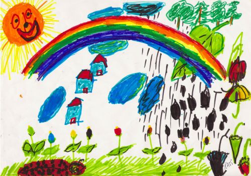 Regenbogengeschichte - Illustration von Kati