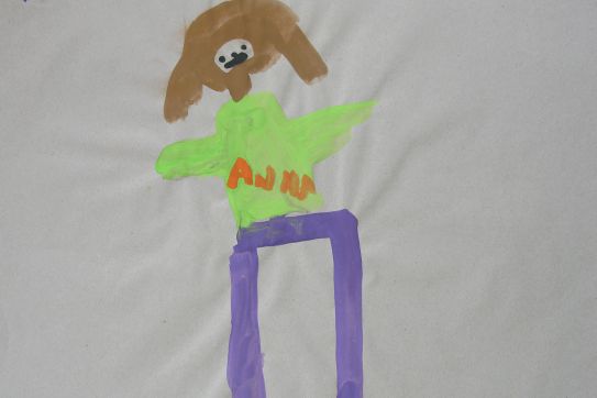 Kinderbild „Selbstbildnis”, gemalt von: Anna