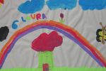 Kinderbild „Sommer”, gemalt von: Laura (6 Jahre)