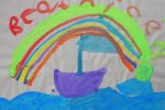 Kinderbild „Schiff”, gemalt von: Beatrice (7 Jahre)