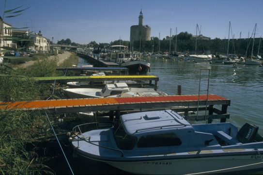 Am Rhone-Sète-Kanal bei Aigues-Mortes, Camargue, 10. September 2000