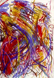 „Orgia”, Pastellkreide 42x60cm, 1988