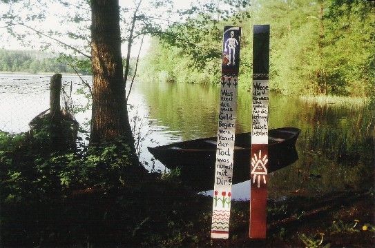 Parsteiner See bei Kloster Chorin, Brandenburg, 10. Mai 2002
