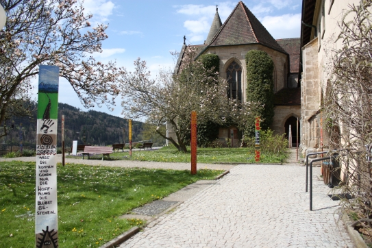 Seelenbretter® von Bali Tollak am Kloster Lorch, Baden-Württemberg, April 2012 bis April 2013