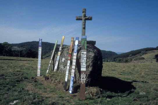 Steinkreuz im Mont-Dore, 29. September 2003